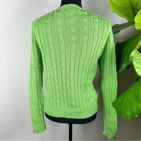 Brooks Brothers Women’s Cable Crewneck Sweater world's finest Supima Cotton - Picture 8 of 11